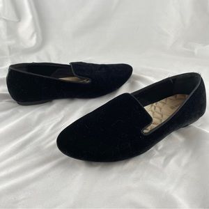 Birdies The Starling Velvet Black Smoking Slipper Womens Size 7